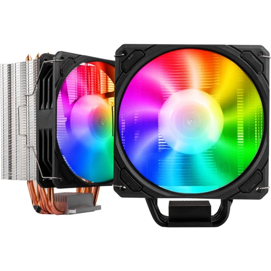 工場出荷時の価格アルミニウム銅冷却ファンヒートシンク RGB 空気 CPU クーラーデスクトップコンピュータ用